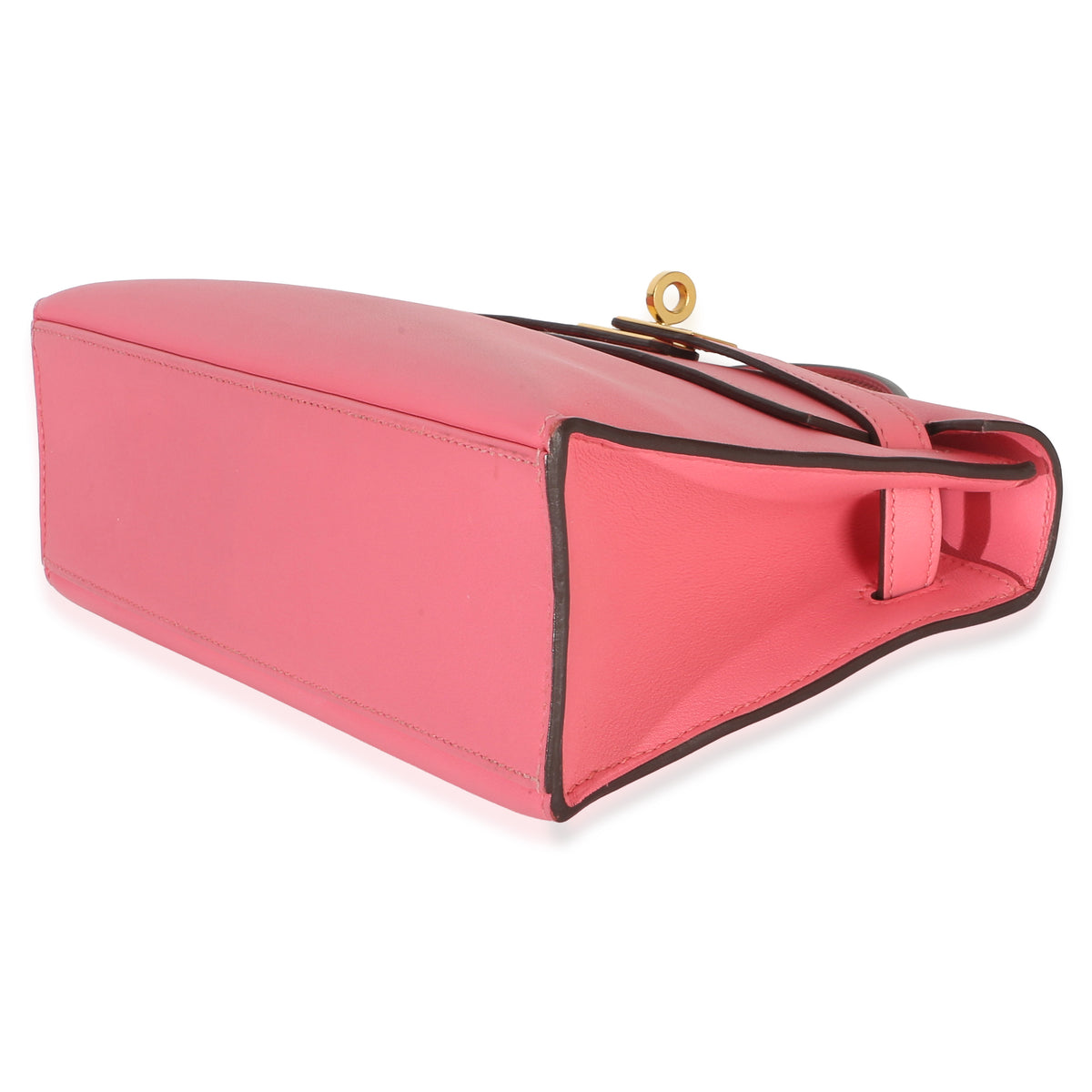 Hermès Rose Azalee Swift Kelly Pochette GHW Handbag 6