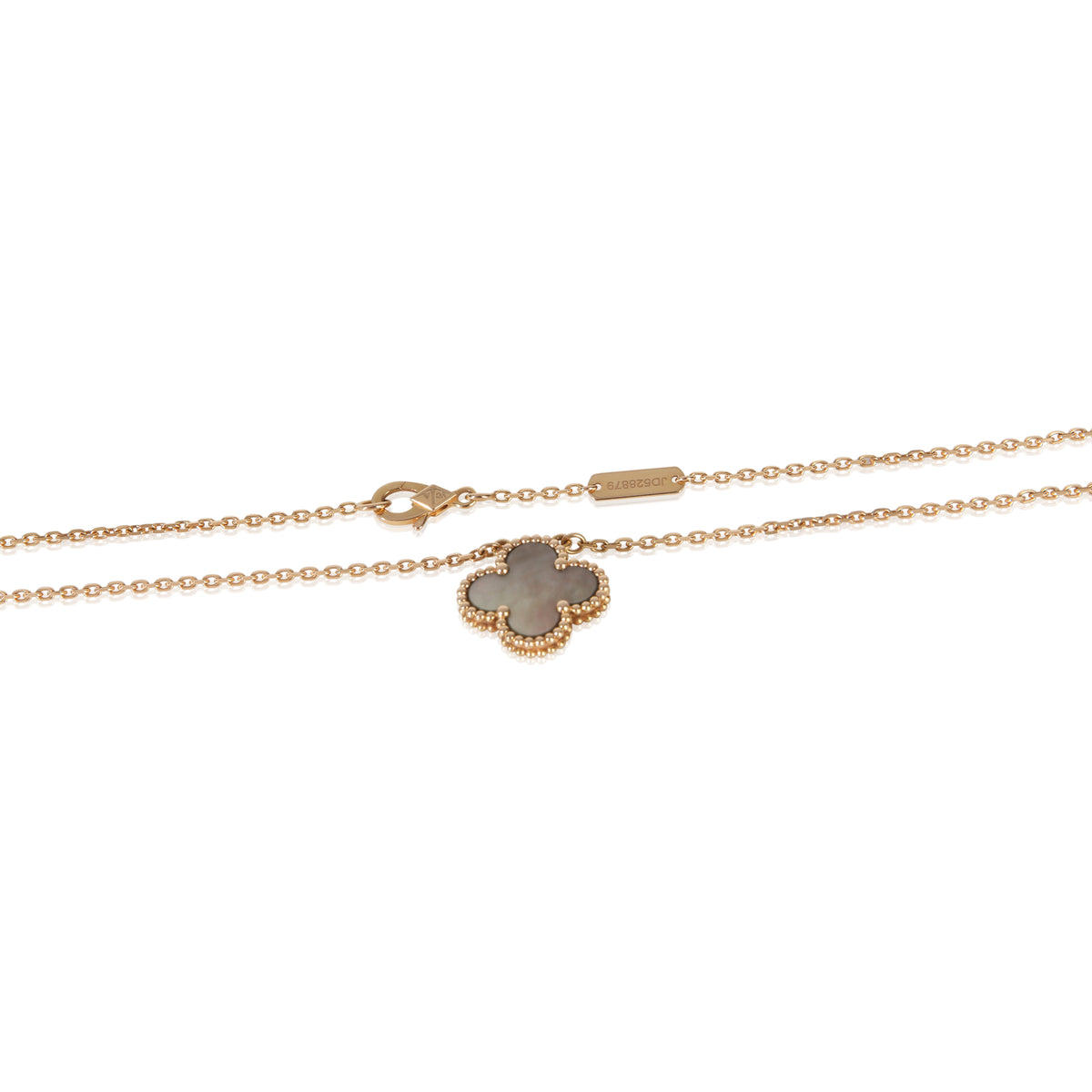 Van Cleef & Arpels Rose Gold Mother Of Pearl Vintage Alhambra Pendant 2