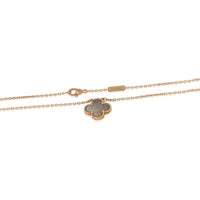 Van Cleef & Arpels Rose Gold Mother Of Pearl Vintage Alhambra Pendant 2