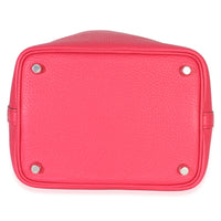 Hermès Rose Extreme Clemence Picotin Lock 18 PHW Handbag 5