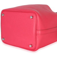 Hermès Rose Extreme Clemence Picotin Lock 18 PHW Handbag 6