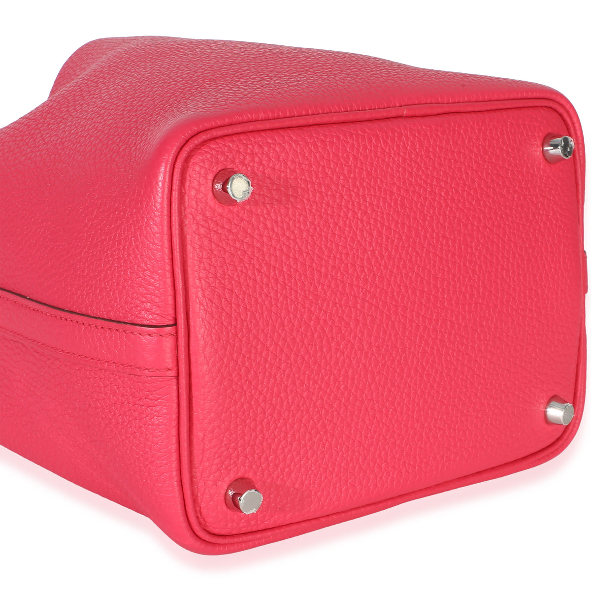 Hermès Rose Extreme Clemence Picotin Lock 18 PHW Handbag 7