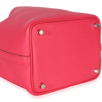 Hermès Rose Extreme Clemence Picotin Lock 18 PHW Handbag 7