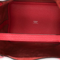 Hermès Rose Extreme Clemence Picotin Lock 18 PHW Handbag 8