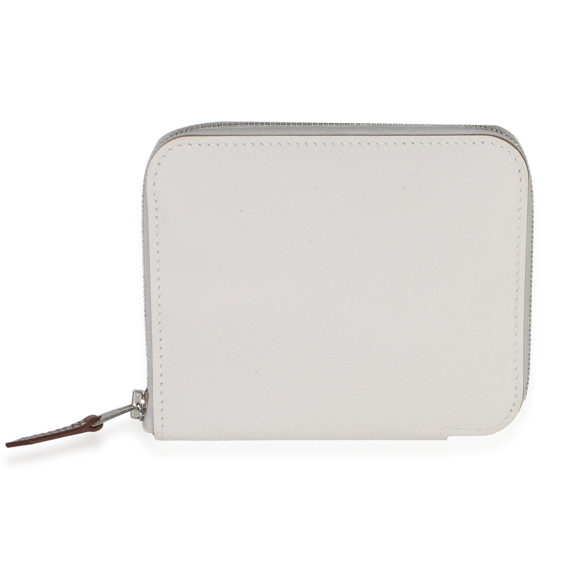 Hermès Gris Pale Ruby Epsom Azap Silk In Compact Wallet PHW Wallet id