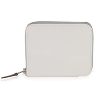 Hermès Gris Pale Ruby Epsom Azap Silk In Compact Wallet PHW Wallet id