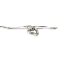 David Yurman Sterling Silver Cable Heart Necklace 2