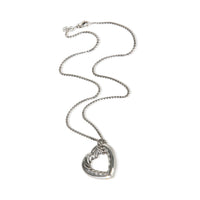 David Yurman Sterling Silver Cable Heart Necklace 3