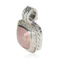 David Yurman Sterling Silver Quartz and Diamond Albion Pendant 2