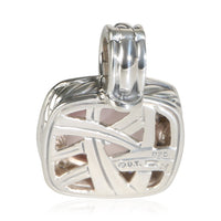 David Yurman Sterling Silver Quartz and Diamond Albion Pendant 3