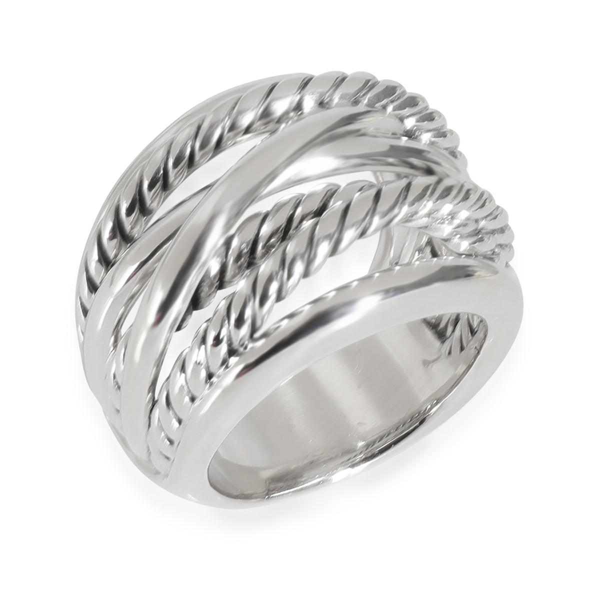 David Yurman Sterling Silver Crossover Ring