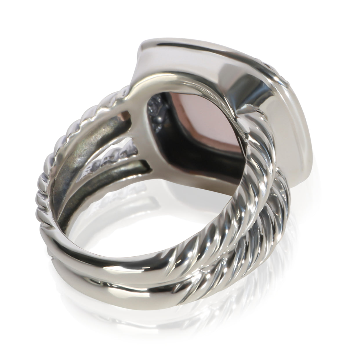 David Yurman Sterling Silver Quartz and Diamond Albion Ring 3