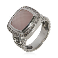 David Yurman Sterling Silver Quartz and Diamond Albion Ring 4