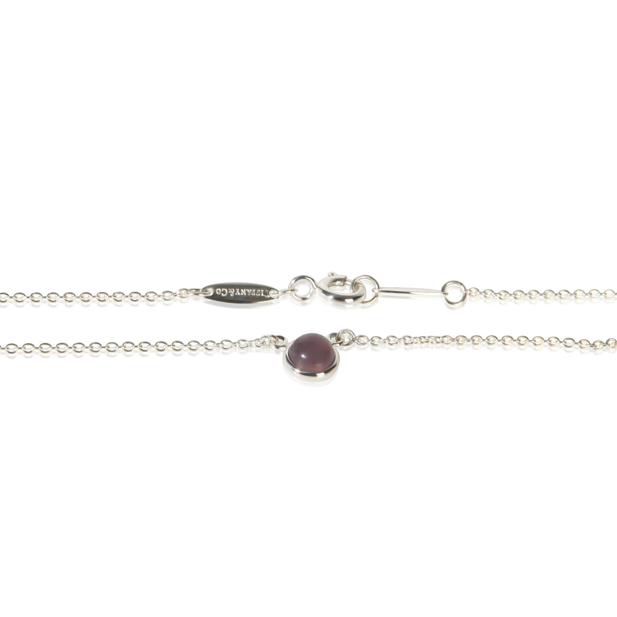 Cartier Sterling Silver Chalcedony Elsa Peretti Color By The Yard Pendant 2
