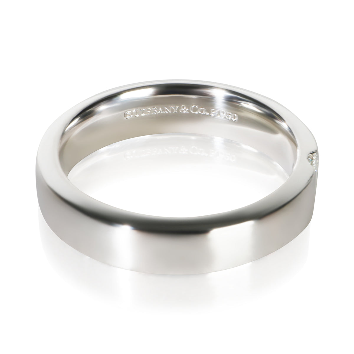 Tiffany & Co. Platinum Diamond Charles Tiffany Band 4