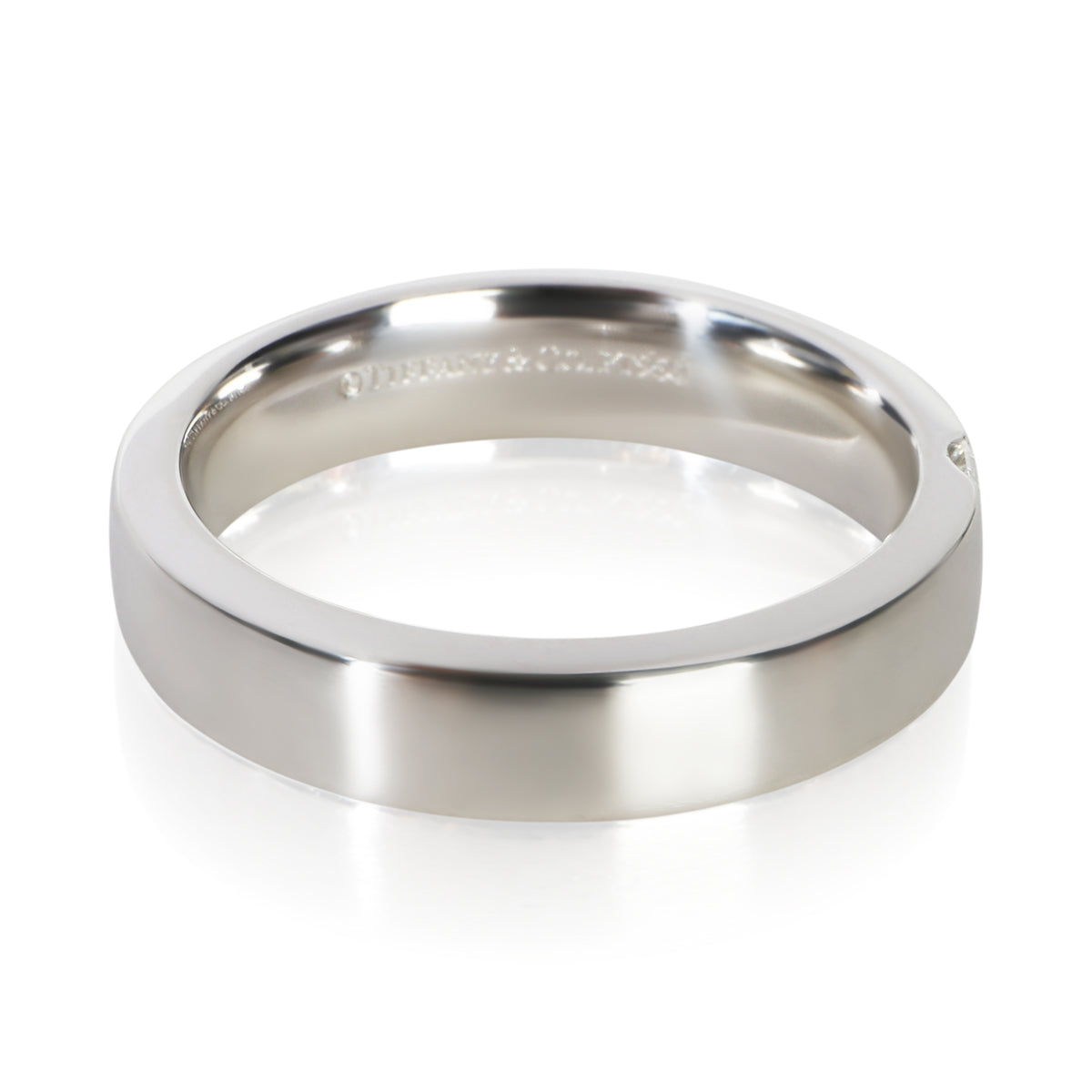 Tiffany & Co. Platinum Diamond Charles Tiffany Band 6