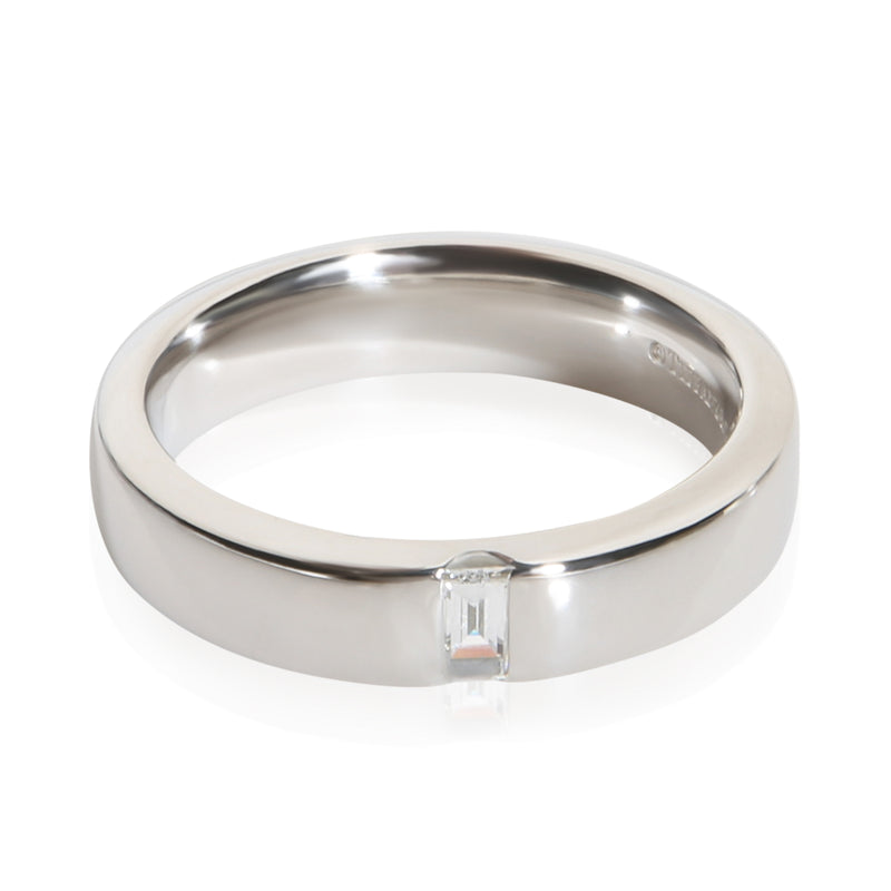 Tiffany & Co. Platinum Diamond Charles Tiffany Band fv