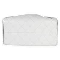 Chanel Light Grey Quilted Caviar Small  25 Hobo Handbag 5