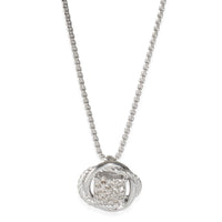David Yurman Sterling Silver Diamond Infinity Pendant