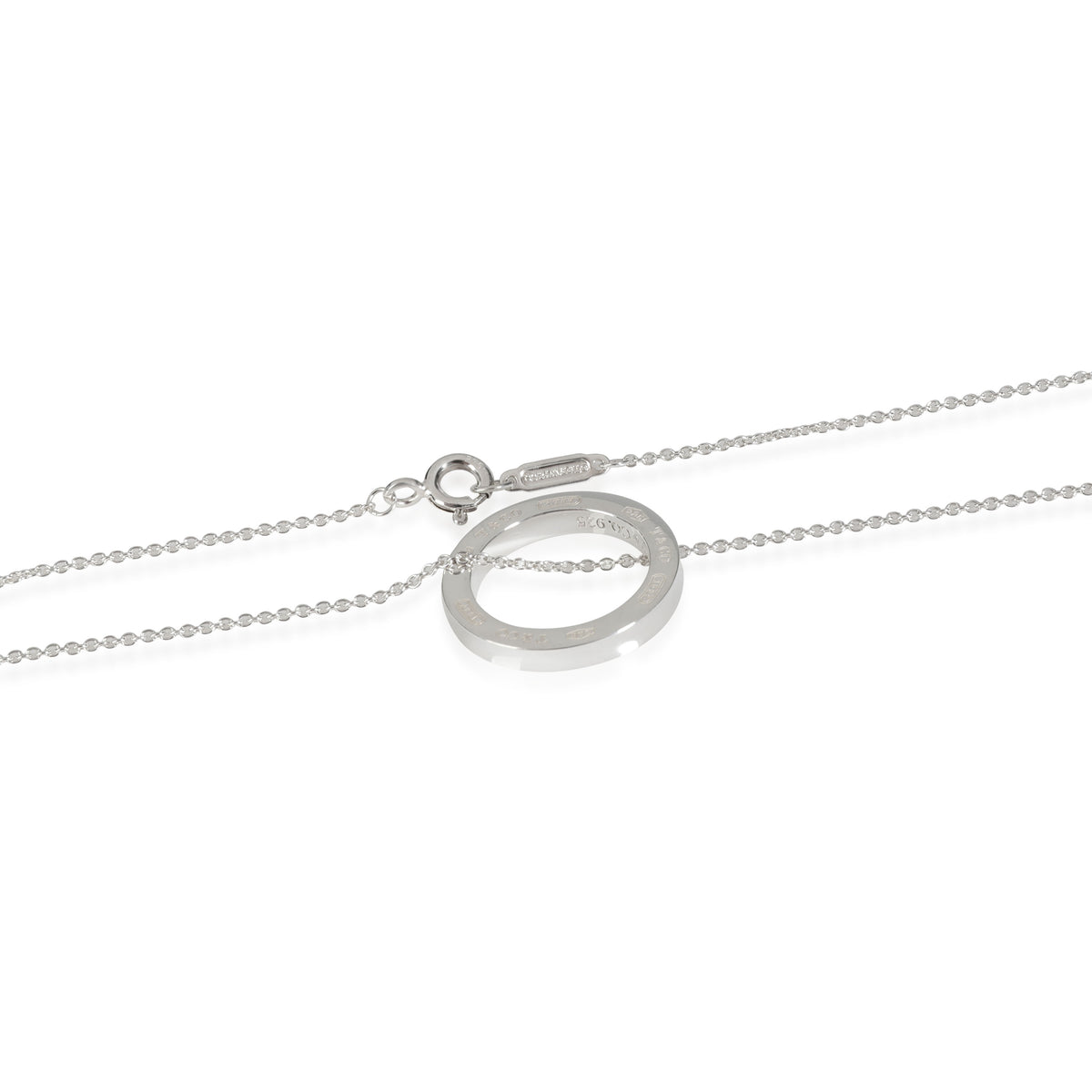 Tiffany & Co. Sterling Silver 1837 Circle Pendant