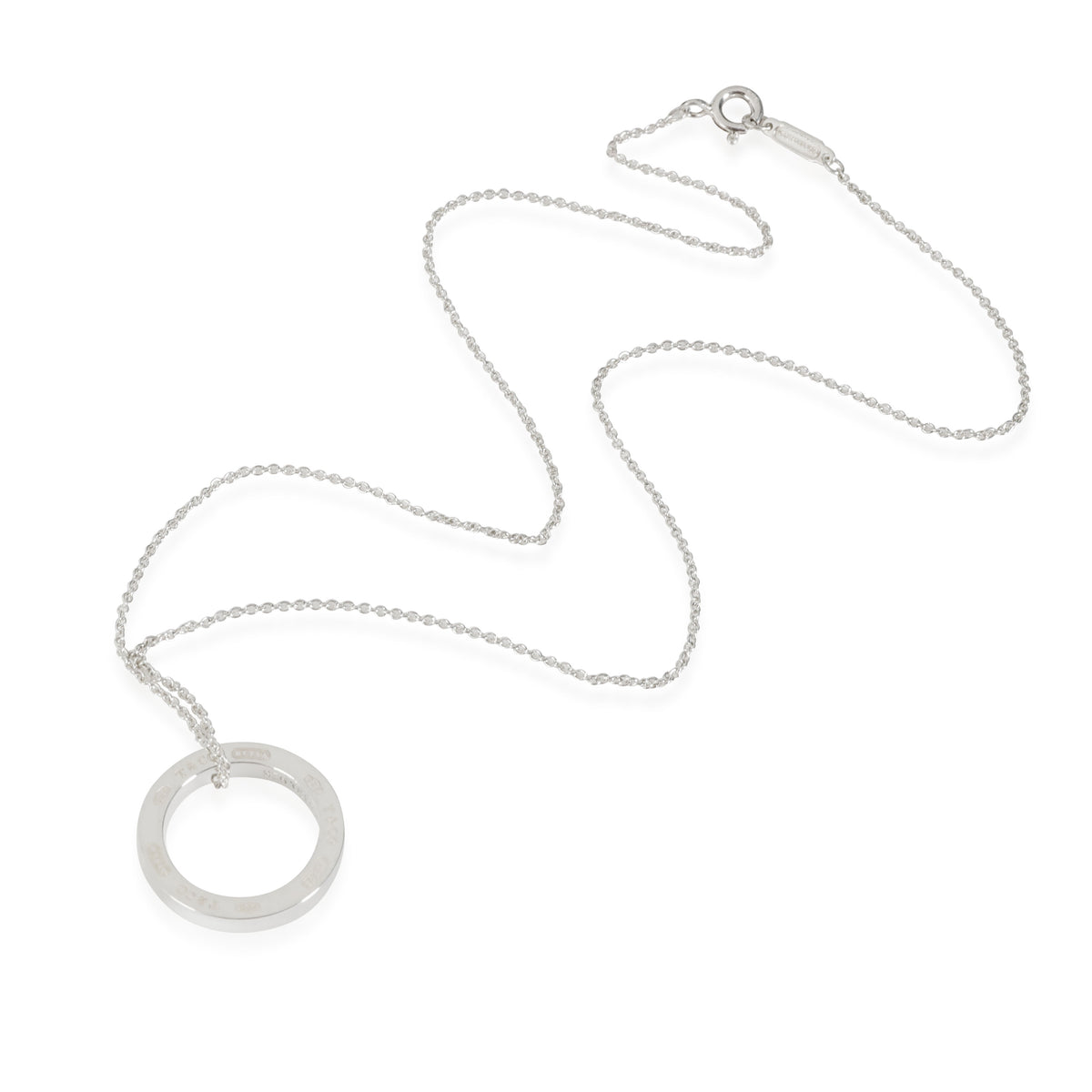 Tiffany & Co. Sterling Silver 1837 Circle Pendant