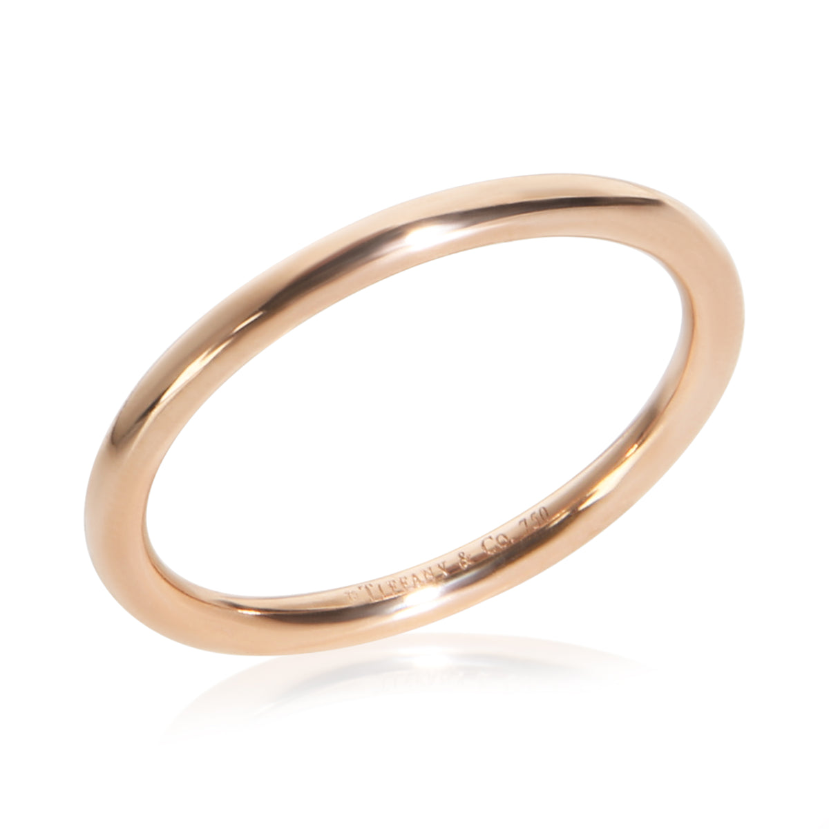 Tiffany & Co. Rose Gold 1.8mm Round Wire Band 4