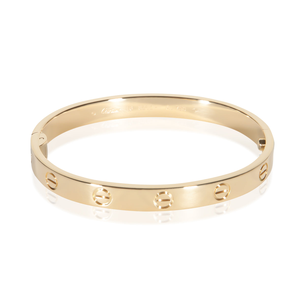 Cartier Yellow Gold Single Hinge Love Bracelet fv