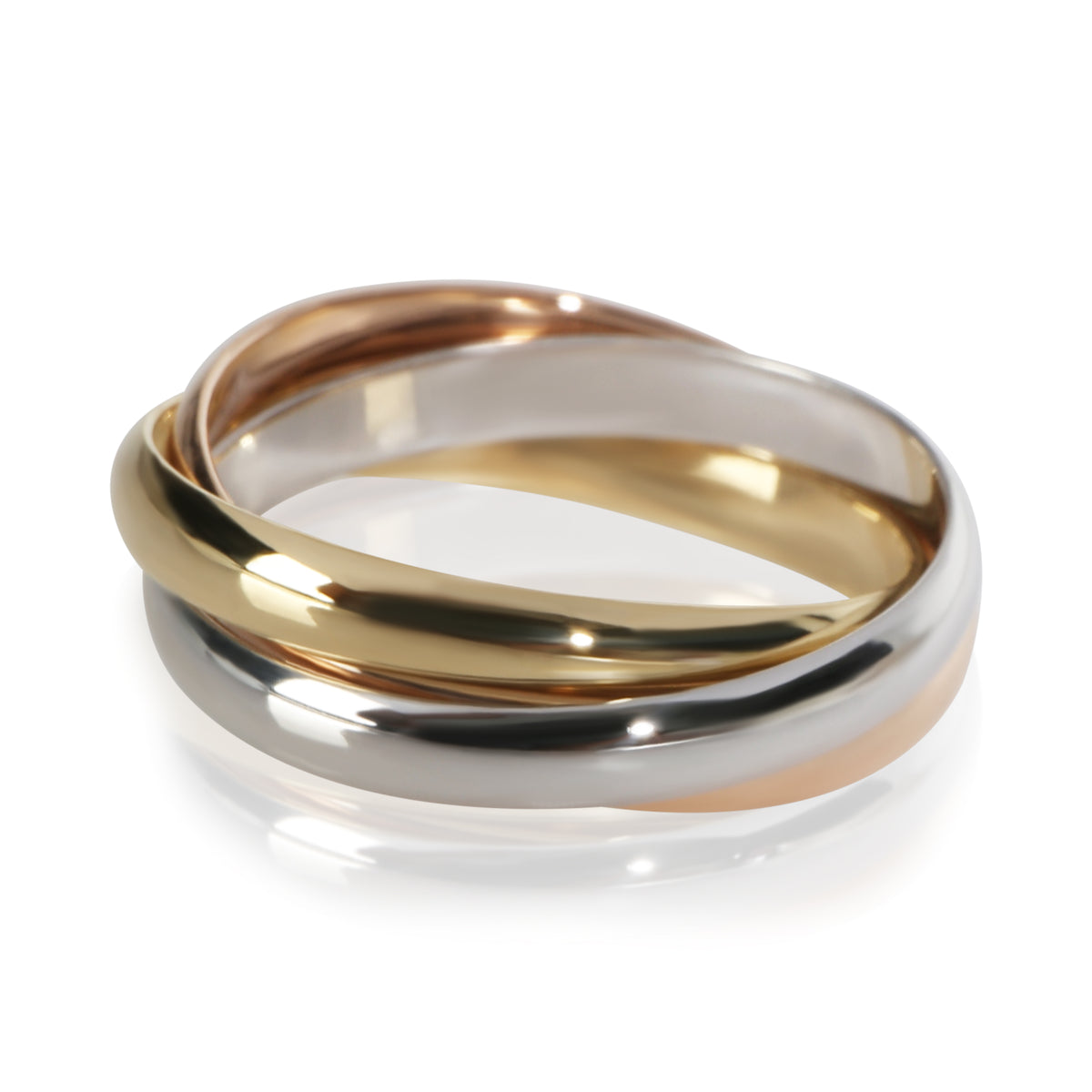 Cartier 3 Tone Gold Small Model Trinity Ring 3