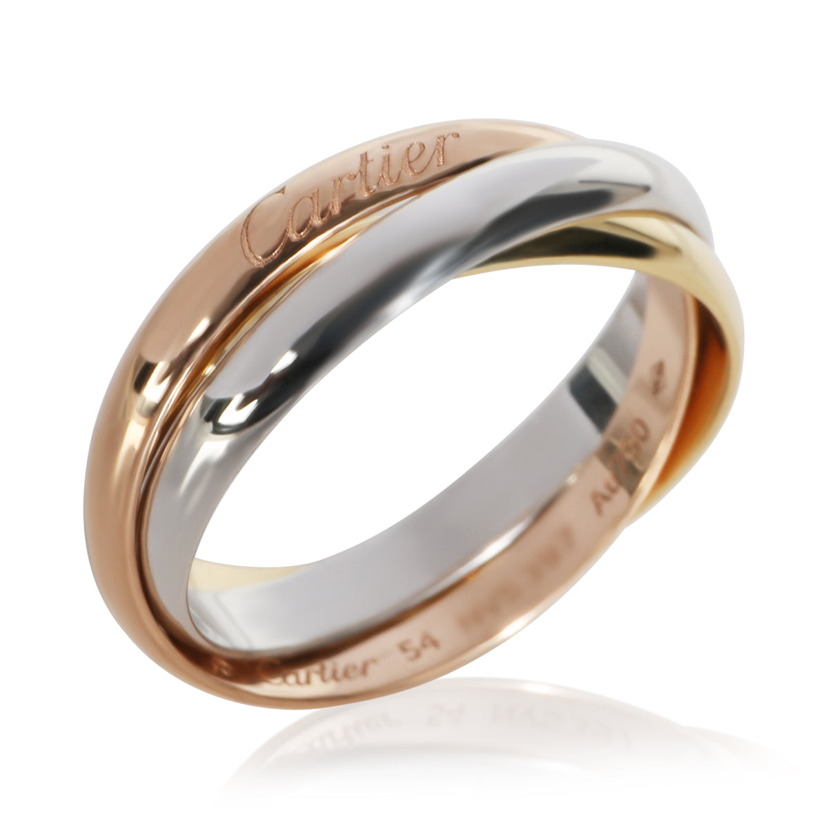 Cartier 3 Tone Gold Small Model Trinity Ring 4