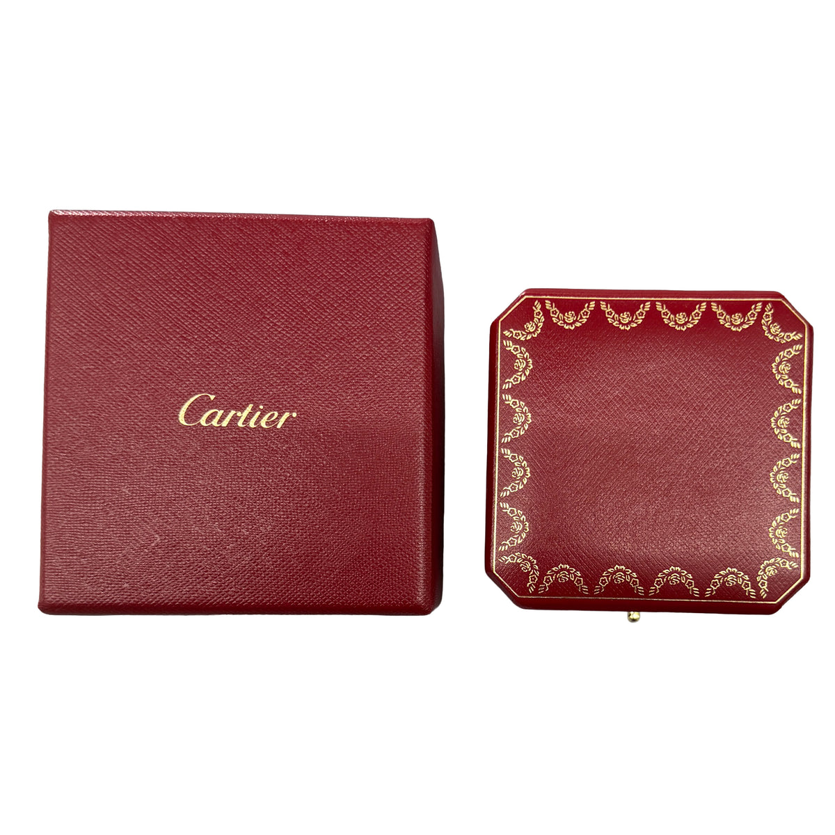 Cartier 3 Tone Gold Small Model Trinity Ring box