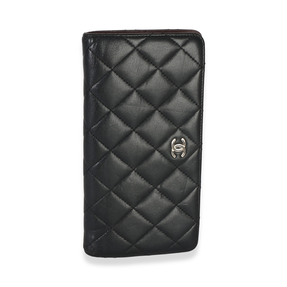 Chanel Black Quilted Lambskin Yen Wallet Wallet id