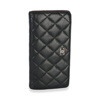 Chanel Black Quilted Lambskin Yen Wallet Wallet id