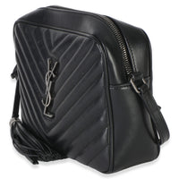 Saint Laurent Black Matelasse Calfskin Lou Camera Handbag 2