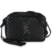 Saint Laurent Black Matelasse Calfskin Lou Camera Handbag id