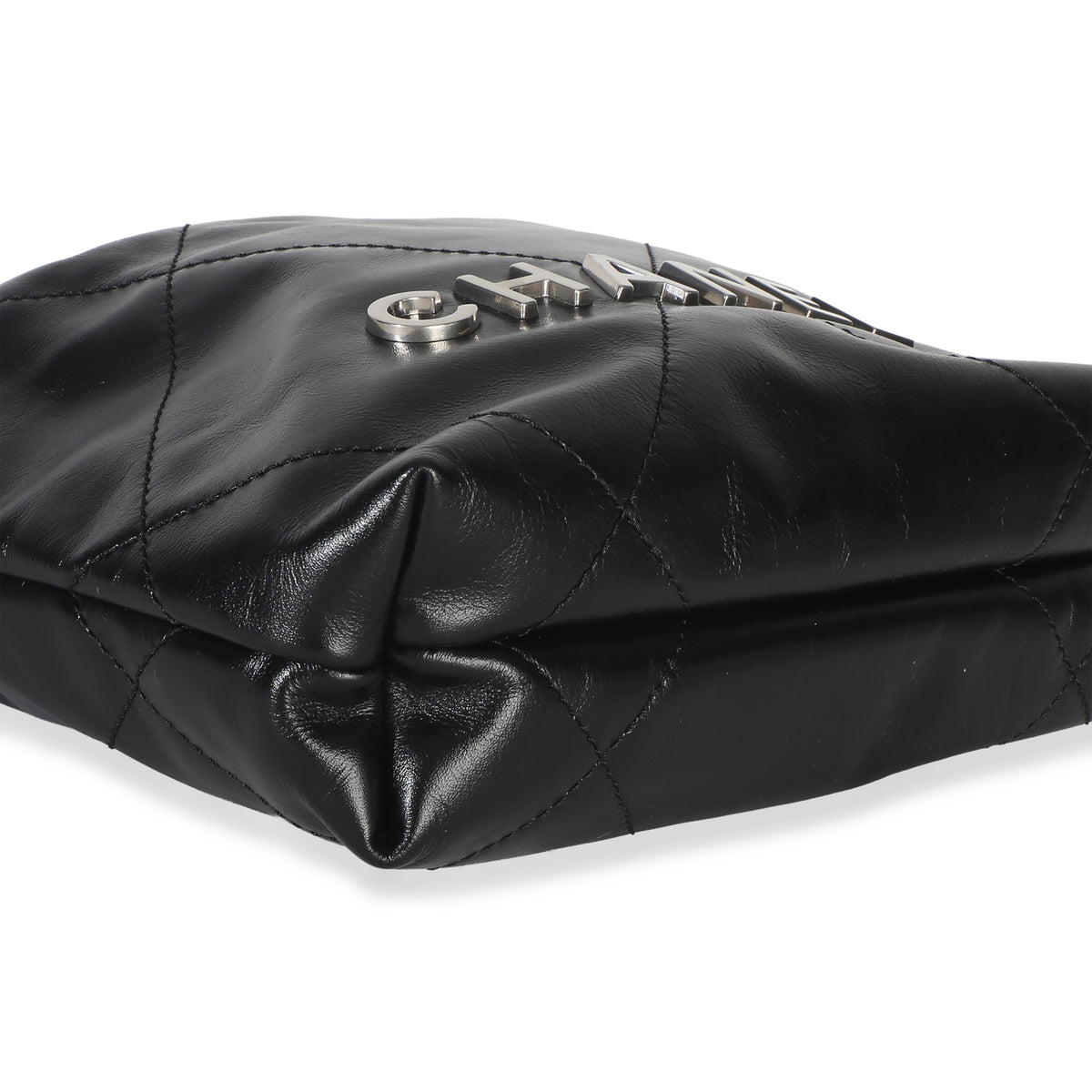 Chanel Black Quilted Calfskin  22 Mini Hobo Handbag 7