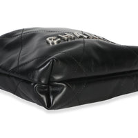 Chanel Black Quilted Calfskin  22 Mini Hobo Handbag 7