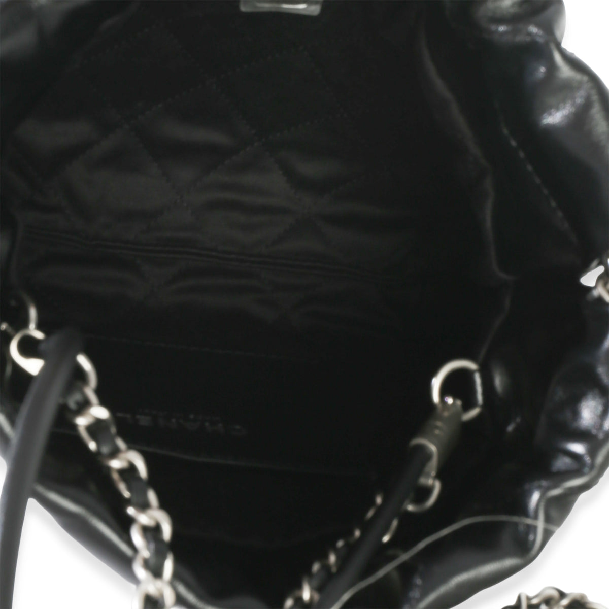 Chanel Black Quilted Calfskin  22 Mini Hobo Handbag 9