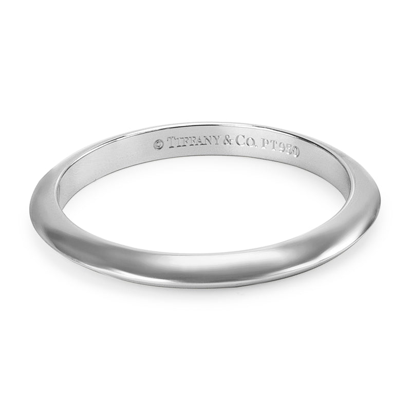 Tiffany & Co. Platinum Knife Edge Band fv