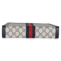 Gucci Navy GG Supreme Canvas Large Ophidia Pouch Handbag 5