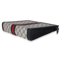 Gucci Navy GG Supreme Canvas Large Ophidia Pouch Handbag 6