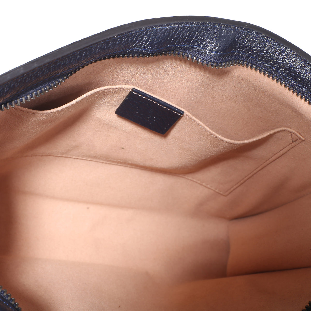 Gucci Navy GG Supreme Canvas Large Ophidia Pouch Handbag 8