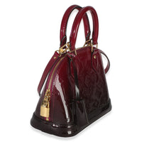 Louis Vuitton Burgundy Patent  Monogram Ombré Alma BB Handbag 3