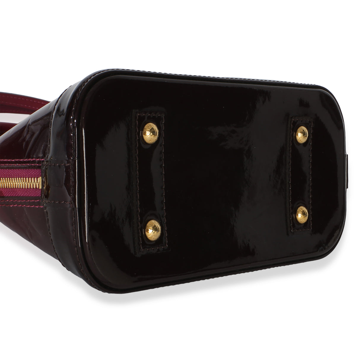 Louis Vuitton Burgundy Patent  Monogram Ombré Alma BB Handbag 7