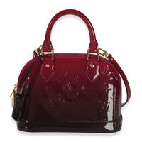Louis Vuitton Burgundy Patent  Monogram Ombré Alma BB Handbag id