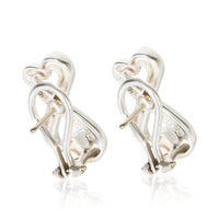Tiffany & Co. Sterling Silver Paloma Picasso Loving Heart Earrings 3