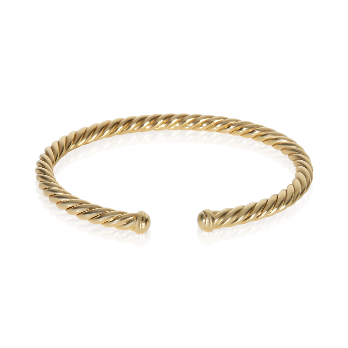 David Yurman Yellow Gold Cable Flex Bracelet 3