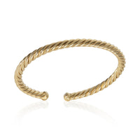 David Yurman Yellow Gold Cable Flex Bracelet 4