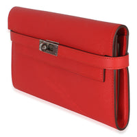 Hermès Rouge Tomate Epsom Kelly Long Wallet PHW Wallet 2