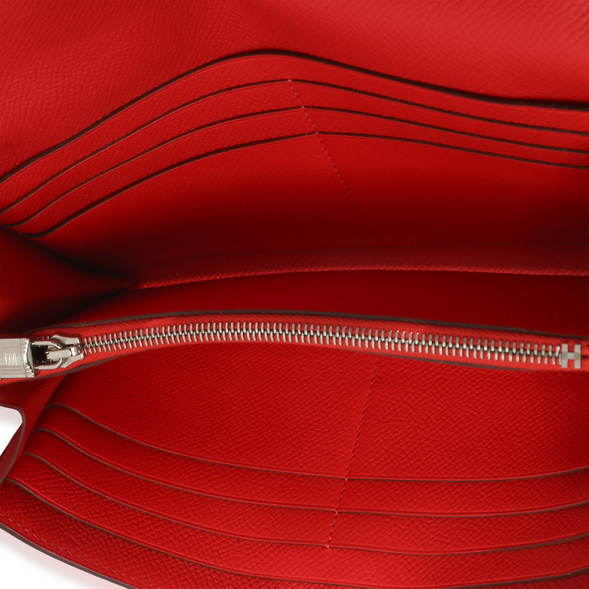 Hermès Rouge Tomate Epsom Kelly Long Wallet PHW Wallet 8