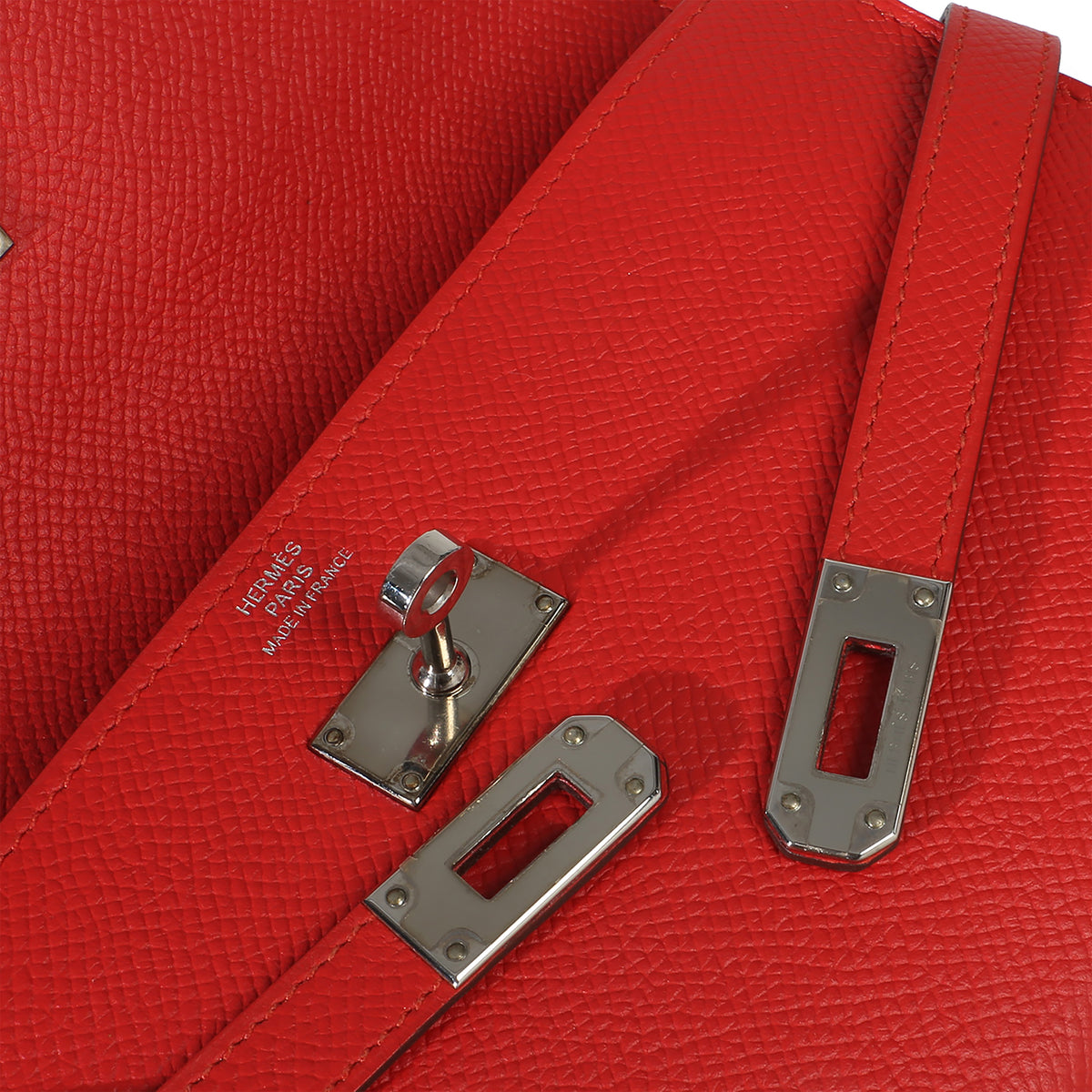 Hermès Rouge Tomate Epsom Kelly Long Wallet PHW Wallet 9